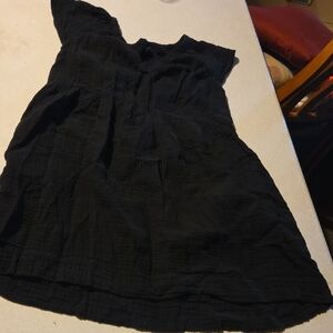 Old Navy Black Textured Dress
